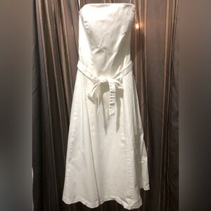 Elegant White House Black Market strapless dress